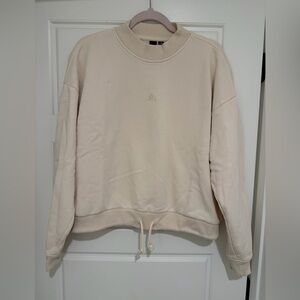 Adidas Cream Pullover Hoodless Sweatshirt